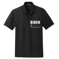 Funny Anti Biden Pro Trump 1 Star Rating Election Vote 2024 Dry Zone Grid Polo