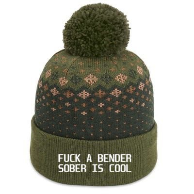 Fuck A Bender Sober Is Cool Dubstep Finest The Baniff Cuffed Pom Beanie