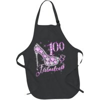 Fabulous & 100 Sparkly Shiny Heel 100th Birthday Apron