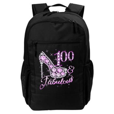Fabulous & 100 Sparkly Shiny Heel 100th Birthday Backpack