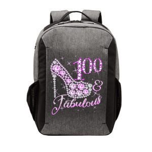 Fabulous & 100 Sparkly Shiny Heel 100th Birthday Vector Backpack