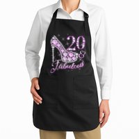 Fabulous & 20 Sparkly Shiny Heel 20th Birthday Apron
