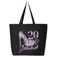 Fabulous & 20 Sparkly Shiny Heel 20th Birthday 25L Jumbo Tote