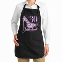 Fabulous & 30 Sparkly Shiny Heel 30th Birthday Apron