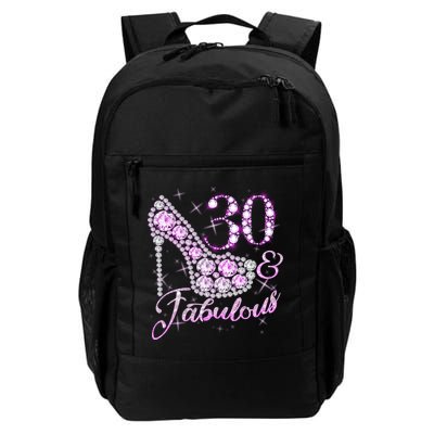 Fabulous & 30 Sparkly Shiny Heel 30th Birthday Daily Commute Backpack