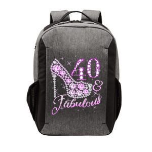 Fabulous & 40 Sparkly Shiny Heel 40th Birthday Vector Backpack