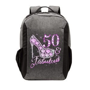 Fabulous & 50 Sparkly Shiny Heel 50th Birthday Vector Backpack