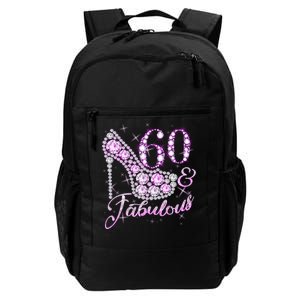 Fabulous & 60 Sparkly Shiny Heel 60th Birthday Daily Commute Backpack