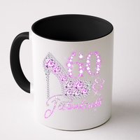 Fabulous & 60 Sparkly Shiny Heel 60th Birthday Mug