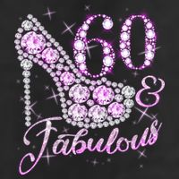 Fabulous & 60 Sparkly Shiny Heel 60th Birthday Hat