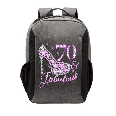 Fabulous & 70 Sparkly Shiny Heel 70th Birthday Vector Backpack