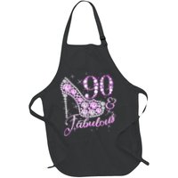 Fabulous & 90 Sparkly Shiny Heel 90th Birthday Apron