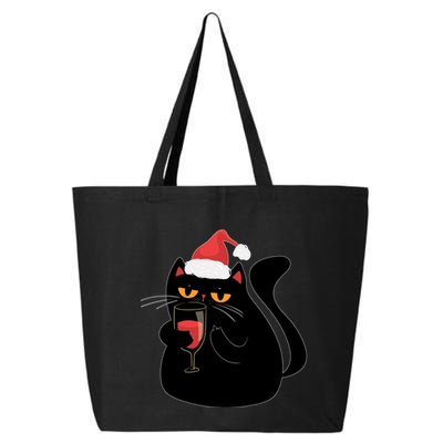 Funny Anti Christmas Drinking Grumpy Cat Flipping Bird 25L Jumbo Tote