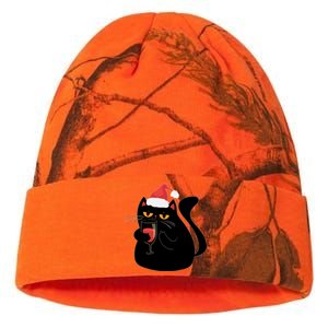 Funny Anti Christmas Drinking Grumpy Cat Flipping Bird Kati Licensed 12" Camo Beanie