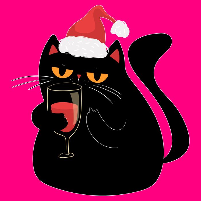 Funny Anti Christmas Drinking Grumpy Cat Flipping Bird 16 in Basic Backpack
