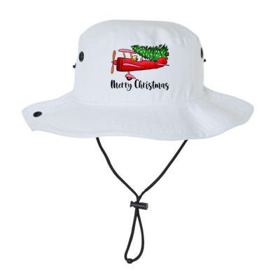 Funny Airplane Christmas Light Tree Airplane Pajama Xmas Great Gift Legacy Cool Fit Booney Bucket Hat