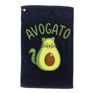 Funny Avogato Cat For Avocado Lover And Cinco De Mayo Platinum Collection Golf Towel