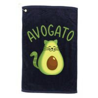 Funny Avogato Cat For Avocado Lover And Cinco De Mayo Platinum Collection Golf Towel