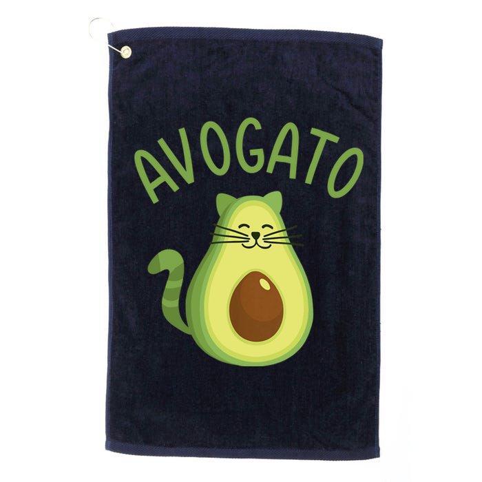 Funny Avogato Cat For Avocado Lover And Cinco De Mayo Platinum Collection Golf Towel