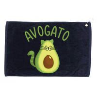 Funny Avogato Cat For Avocado Lover And Cinco De Mayo Grommeted Golf Towel