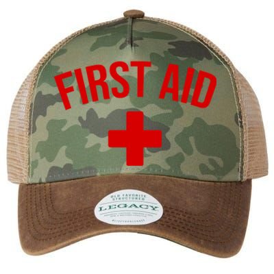 First Aid Cross Cool Medic Emergency Staff Uniform Gift Legacy Tie Dye Trucker Hat