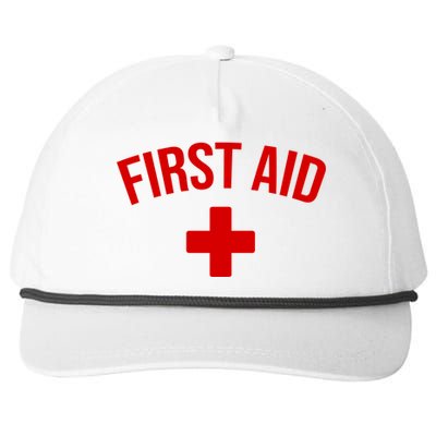 First Aid Cross Cool Medic Emergency Staff Uniform Gift Snapback Five-Panel Rope Hat