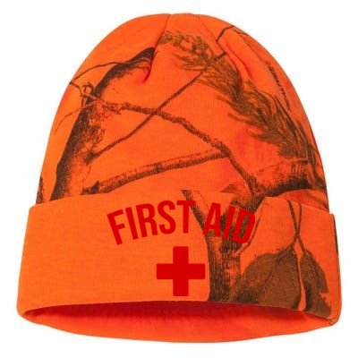 First Aid Cross Cool Medic Emergency Staff Uniform Gift Kati Licensed 12" Camo Beanie