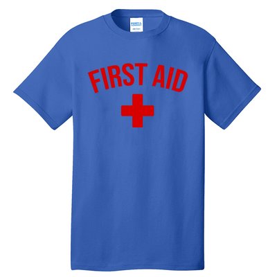 First Aid Cross Cool Medic Emergency Staff Uniform Gift Tall T-Shirt