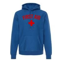 First Aid Cross Cool Medic Emergency Staff Uniform Gift Premium Hoodie