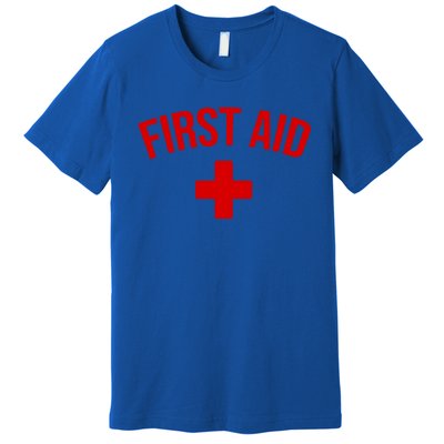 First Aid Cross Cool Medic Emergency Staff Uniform Gift Premium T-Shirt