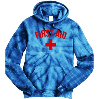 First Aid Cross Cool Medic Emergency Staff Uniform Gift Tie Dye Hoodie