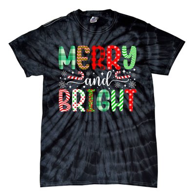 Festive and Cheerful Christmas Decorations Tie-Dye T-Shirt