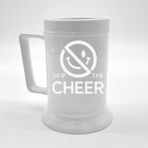 Funny Anti Christmas Grumpy Christmas Skip The Cheer Beer Stein