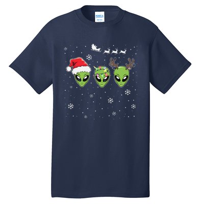 Funny Alien Christmas Pajama Matching Costume Space Tall T-Shirt