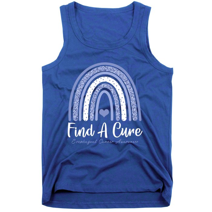 Find A Cure Esophageal Cancer Awareness Day Rainbow Warrior Gift Tank Top