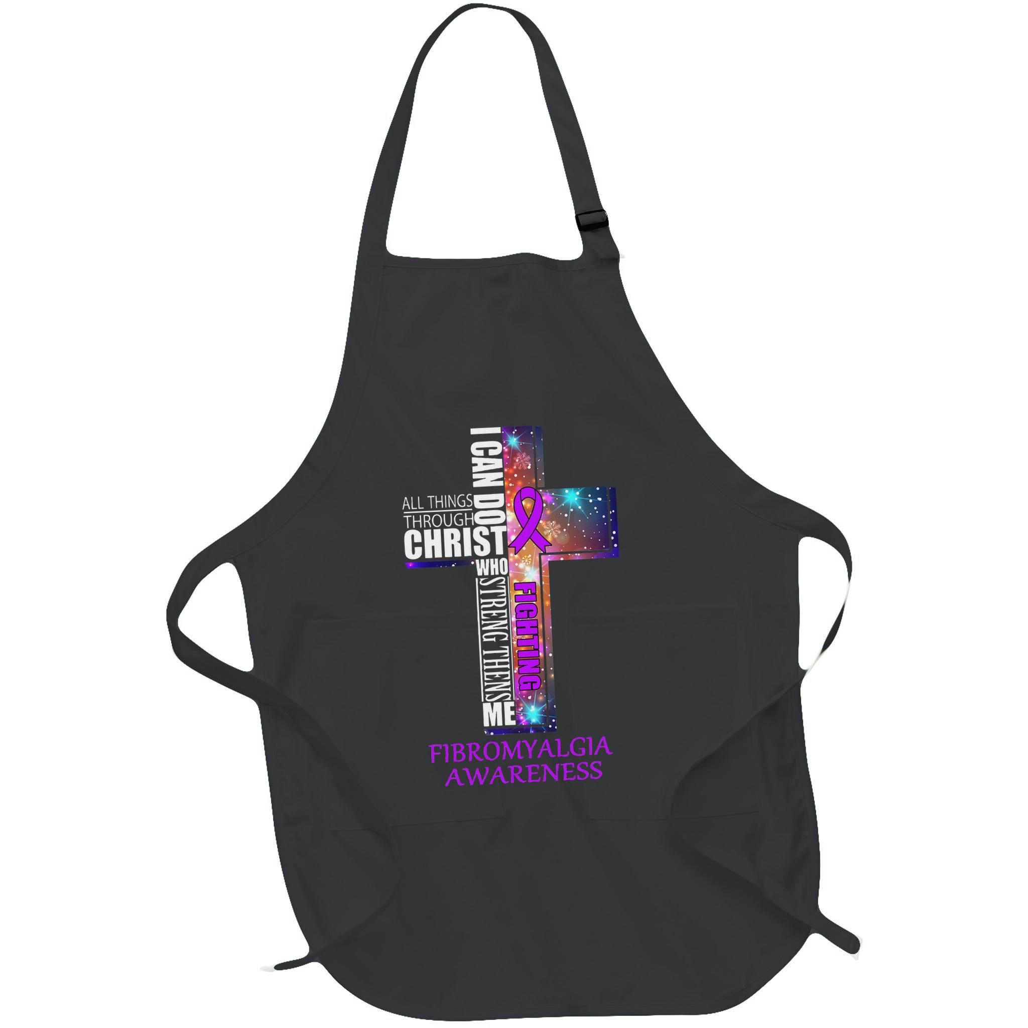 Fibromyalgia Awareness Christmas Gif Apron