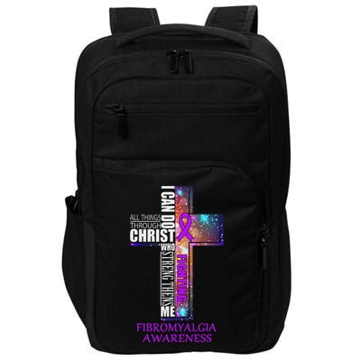 Fibromyalgia Awareness Christmas Gif Impact Tech Backpack