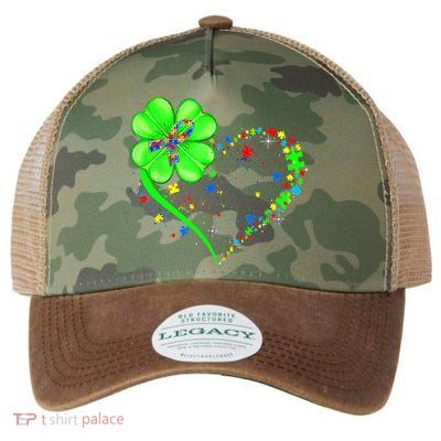 Funny Autism Clover Autism Mom Boy St Patrick's Day Legacy Tie Dye Trucker Hat