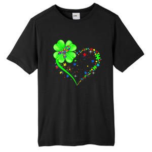 Funny Autism Clover Autism Mom Boy St Patrick's Day Tall Fusion ChromaSoft Performance T-Shirt