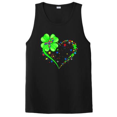 Funny Autism Clover Autism Mom Boy St Patrick's Day PosiCharge Competitor Tank