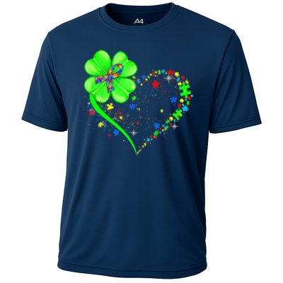 Funny Autism Clover Autism Mom Boy St Patrick's Day Performance Shirt