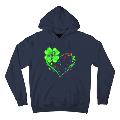 Funny Autism Clover Autism Mom Boy St Patrick's Day Hoodie