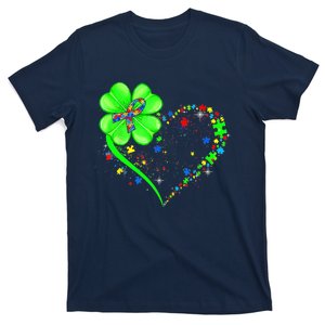 Funny Autism Clover Autism Mom Boy St Patrick's Day T-Shirt