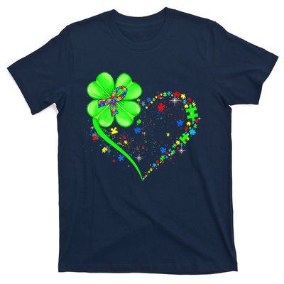 Funny Autism Clover Autism Mom Boy St Patrick's Day T-Shirt