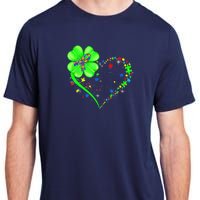 Funny Autism Clover Autism Mom Boy St Patrick's Day Adult ChromaSoft Performance T-Shirt