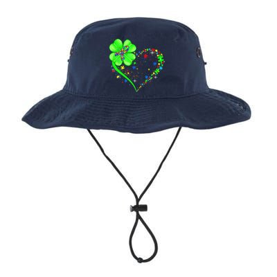 Funny Autism Clover Autism Mom Boy St Patrick's Day Bucket Hat