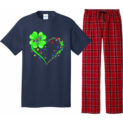 Funny Autism Clover Autism Mom Boy St Patrick's Day Pajama Set