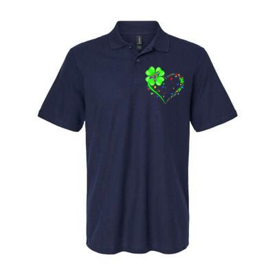 Funny Autism Clover Autism Mom Boy St Patrick's Day Softstyle Adult Sport Polo