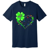 Funny Autism Clover Autism Mom Boy St Patrick's Day Premium T-Shirt