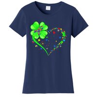 Funny Autism Clover Autism Mom Boy St Patrick's Day Women's T-Shirt